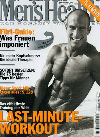 Eric Watson Male Model Men's Health German Cover