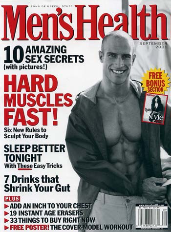 Eric Watson Male Model Men's Health Cover